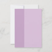 Lavendel Liefde Bruiloft RSVP Kaartje (Achterkant)