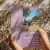 Lavendel Liefde Bruiloft Save The Date