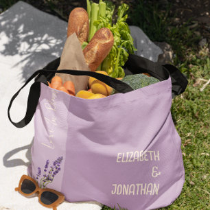 Lavendel Liefde Bruiloft Tote Bag