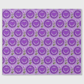 Lavendel Liefde Valentijnsdag Inpakpapier (Vlak)
