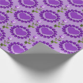Lavendel Liefde Valentijnsdag Inpakpapier (Hoek)