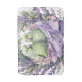 Lavendel Liefdesvogels Badmat (Voorkant Verticaal)