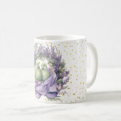 Lavendel Liefdesvogels Koffiemok (Voorkant rechts)