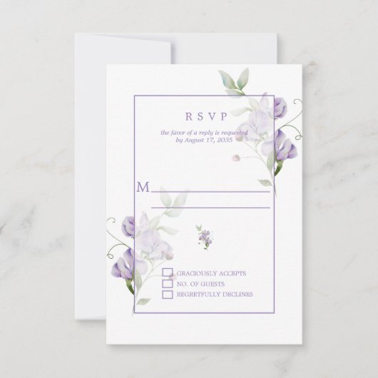 Lavendel Lieve Lieve Schatjes RSVP (Voorkant)
