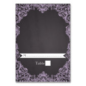 Lavendel lijst & krijtbord bruiloft escort kaart (Voorkant)