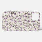 Lavendel Lila bloemontwerp Case-Mate iPhone Case (Achterkant (horizontaal))