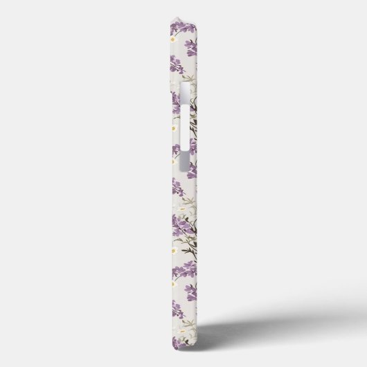 Lavendel Lila bloemontwerp Case-Mate iPhone Case (Achterkant / Links)