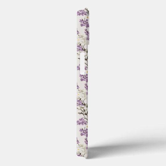 Lavendel Lila bloemontwerp Case-Mate iPhone Case (Achterkant / Rechts)