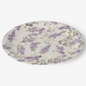 Lavendel Lila bloemontwerp Papieren Bordje (Gekanteld)