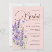 Lavendel Lila Elegant Mauve Waterverf Kaart (Voorkant)