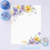 Lavendel Lila Geel Vrijgezellenfeest Spellen Papie Flyer (Enkel)