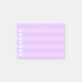 Lavendel Lila gestreept om te doen Post-it® Notes (Voorkant)