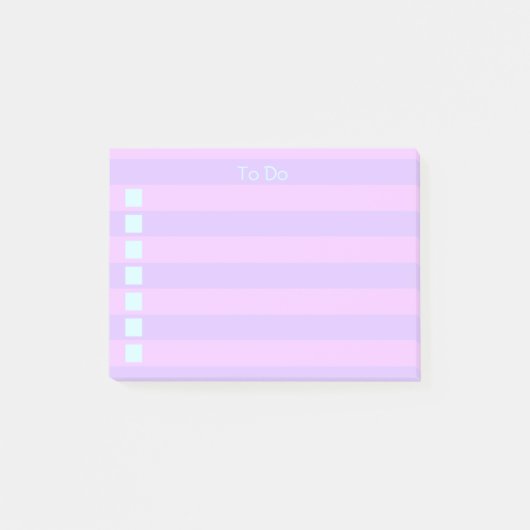 Lavendel Lila gestreept om te doen Post-it® Notes (Voorkant)