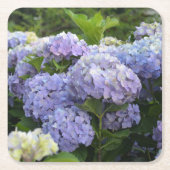 Lavendel & Lila Hortensia Hydrangea Bloemen Kartonnen Onderzetters (Voorkant)