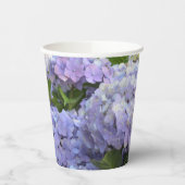Lavendel & Lila Hortensia Hydrangea Bloemen Papieren Bekers (Links)