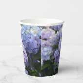 Lavendel & Lila Hortensia Hydrangea Bloemen Papieren Bekers (Rechts)