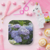 Lavendel & Lila Hortensia Hydrangea Bloemen Papieren Bordje (Feest)