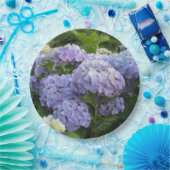 Lavendel & Lila Hortensia Hydrangea Bloemen Papieren Bordje (Feest)