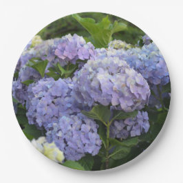Lavendel & Lila Hortensia Hydrangea Bloemen Papieren Bordje