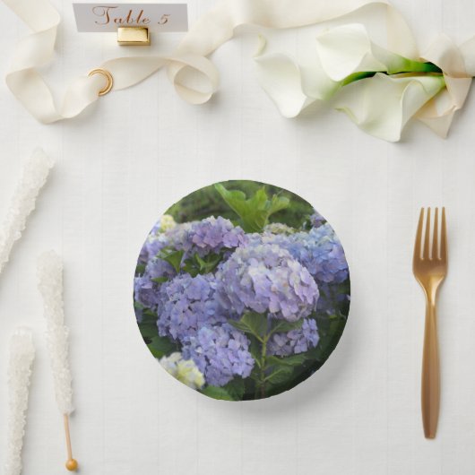 Lavendel & Lila Hortensia Hydrangea Bloemen Papieren Kommen (Huwelijk)