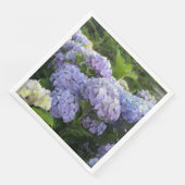 Lavendel & Lila Hortensia Hydrangea Bloemen Servet (Hoek)