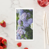 Lavendel & Lila Hortensia Hydrangea Bloemen Servet (Insitu)