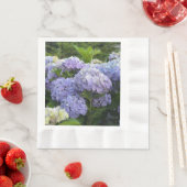 Lavendel & Lila Hortensia Hydrangea Bloemen Servet (Insitu)