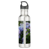 Lavendel & Lila Hortensia Hydrangea Bloemen Waterfles (Achterkant)