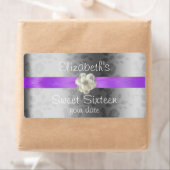 Lavendel/Lila Huwelijkswijn/Waterflesetiket Etiket (Insitu)