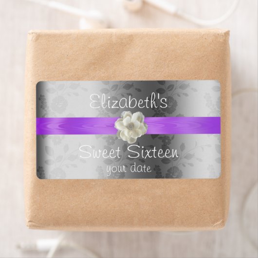 Lavendel/Lila Huwelijkswijn/Waterflesetiket Etiket (Insitu)