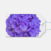 Lavendel lila paarse Hydrangea's paarse Bloemen Cadeaulabel (Voorkant (Horizontaal))