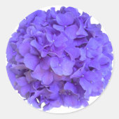 Lavendel lila paarse Hydrangea's paarse Bloemen Ronde Sticker (Voorkant)