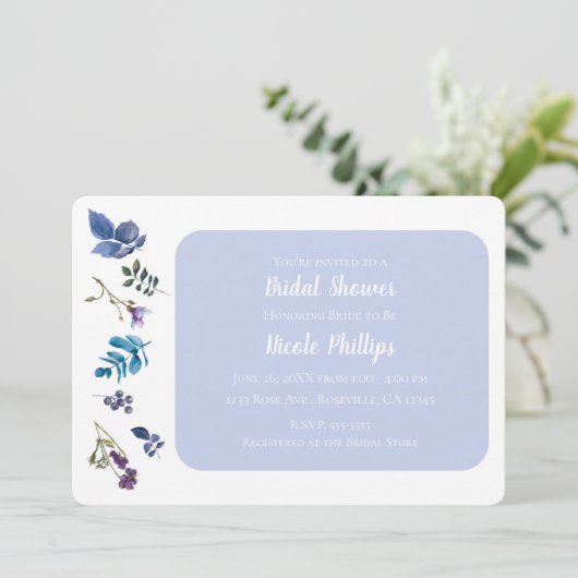 Lavendel Lila Paarse Iris Spring Floral Chic Kaart (Staand voorkant)