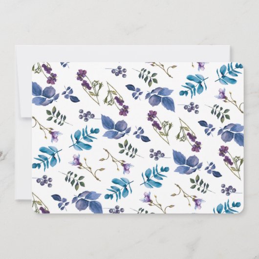 Lavendel Lila Paarse Iris Spring Floral Chic Kaart (Achterkant)