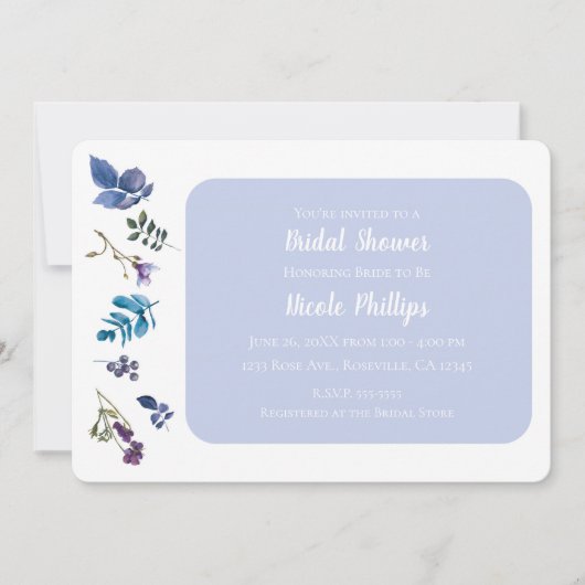 Lavendel Lila Paarse Iris Spring Floral Chic Kaart (Voorkant)