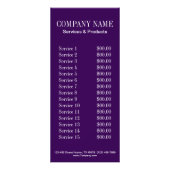 lavendel lila paarse kapsalon beauty SPA Reclamekaart (Achterkant)