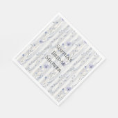  lavendel Lila witte bloemenstrepen Servet (Hoek)