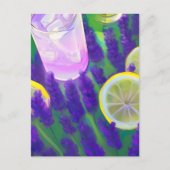 lavendel limonade met lavender en leemons briefkaart (Voorkant)
