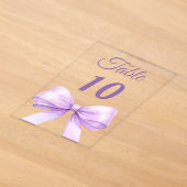 Lavendel lint acryl tafelnummer bord (Laagn)