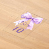 Lavendel lint acryl tafelnummer bord (Laagn)