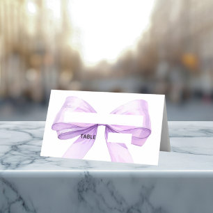 Lavendel lint plaatskaarten Elegant gevouwen Plaatskaartje
