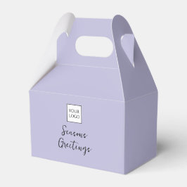 Lavendel Logo Tekst Promotionele Zakelijke Verpakk Bedankdoosjes
