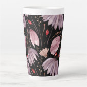 Lavendel Lotus Bloem Latte Mok (Voorkant)