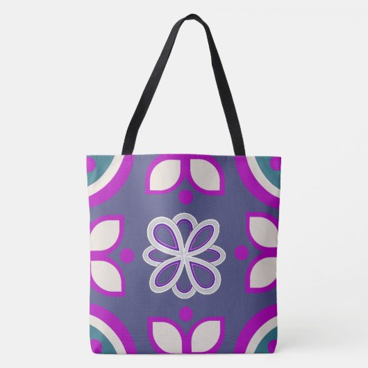 Lavendel Lotus Lus Tote Bag (Voorkant)