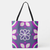 Lavendel Lotus Lus Tote Bag (Achterkant)