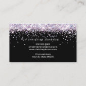 lavendel lotusbloem visitekaartje (Achterkant)