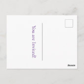 Lavendel Lovebirds Briefkaart (Achterkant)