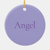 Lavendel Lovebirds Keramisch Ornament (Achterkant)