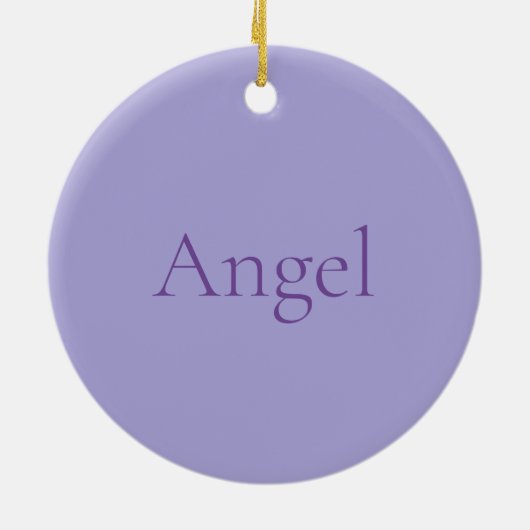 Lavendel Lovebirds Keramisch Ornament (Achterkant)