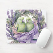 Lavendel Lovebirds Muismat (Met muis)